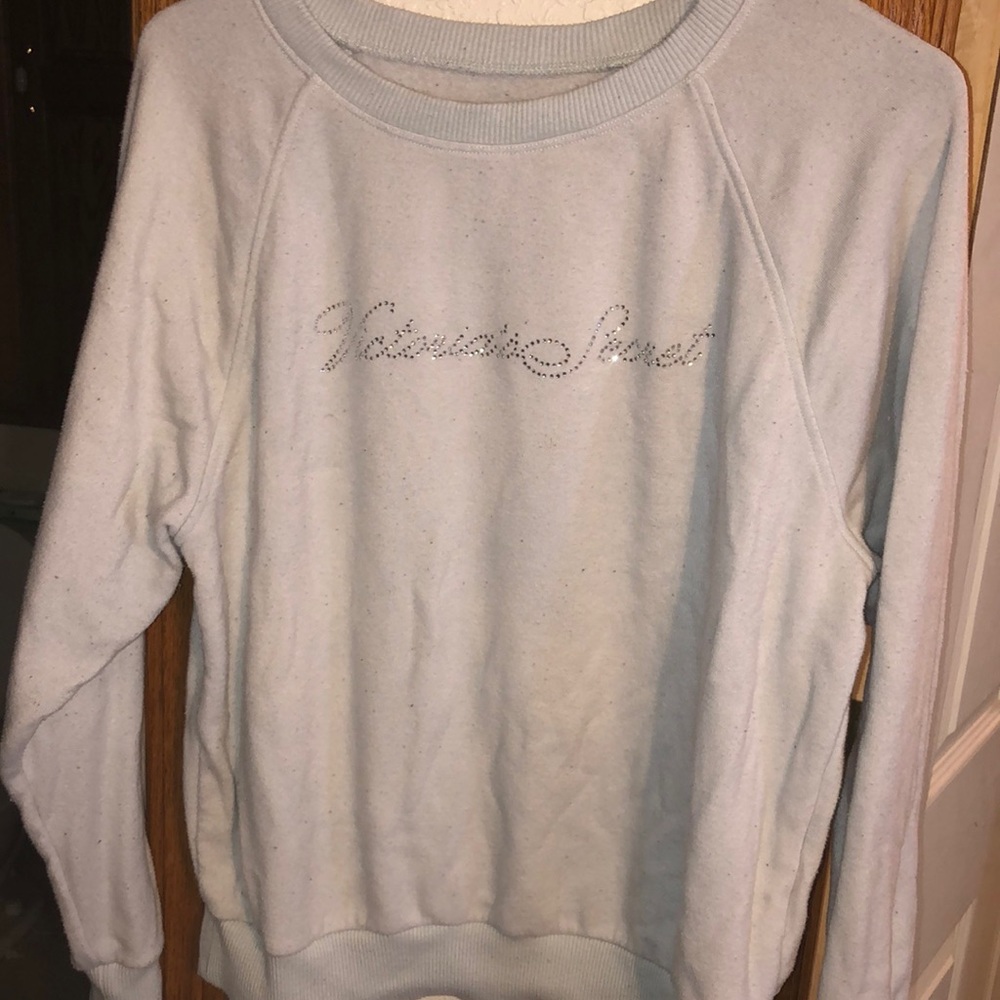 Icy Blue Rhinestone Victoria’s Secret Sweater